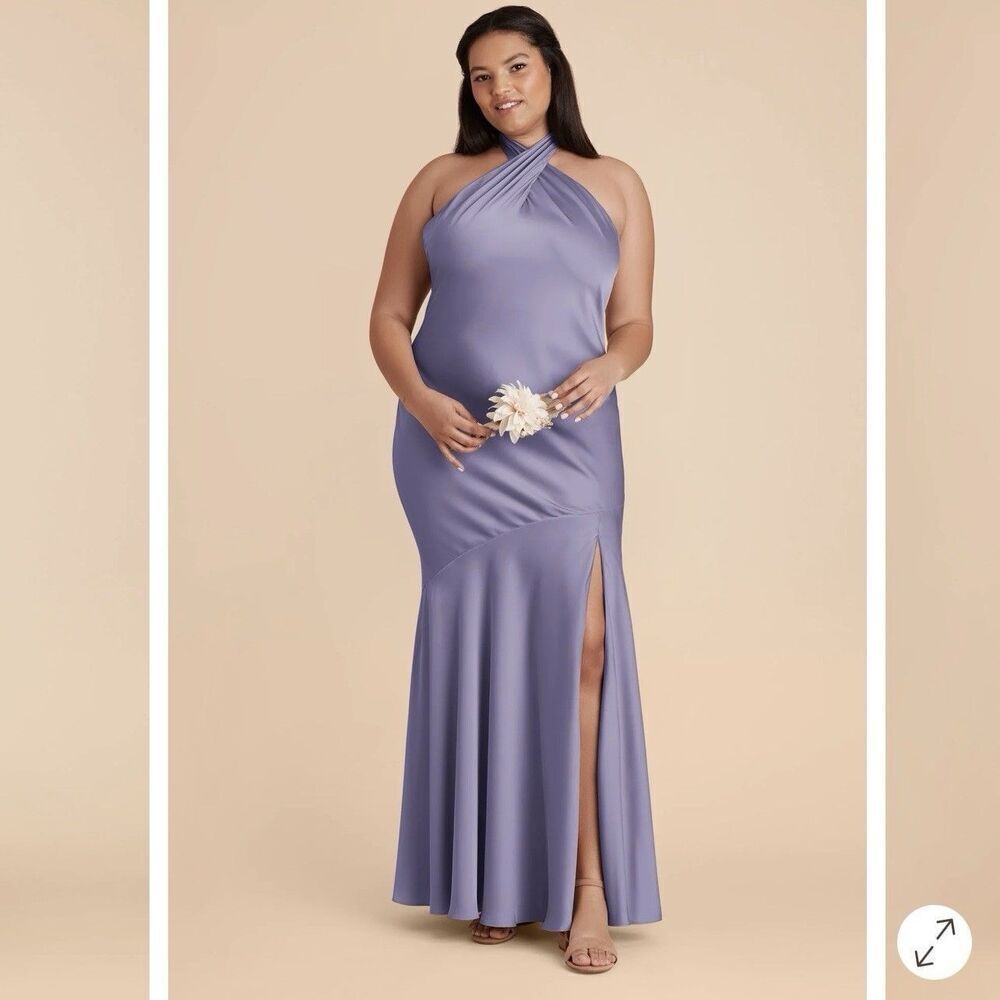 Birdy Grey Stephanie Matte Satin Dress NEW in Wisteria Size XXL Bridesmaid